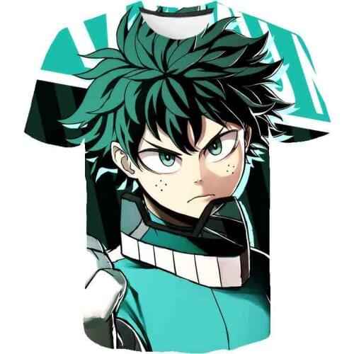 2021 New My Hero Academia Denki Kaminari 3D Print T-shirt Men/Women Summer Casual Short Sleeve T Shirt Clothes Streetwear Tops