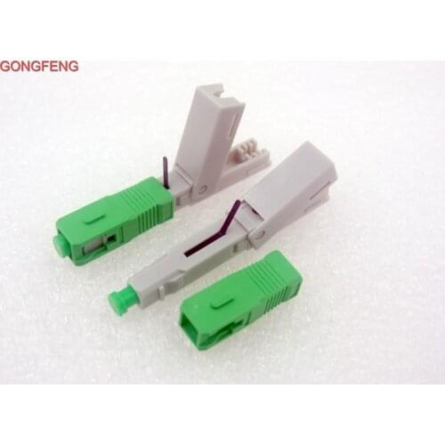 GONGFENG 100pcs NEW Hot Fiber Fast Connector Embedded LC/PC SC/APC Optical Fiber Quick Cold Connector Carri Special Wholesale