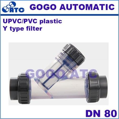 UPVC high quality filter PVC transparent DN 80 mm PVCY Flange filter Transparent Plastic Environmental protection