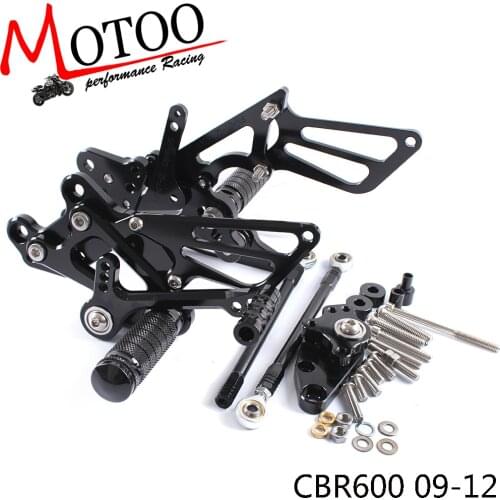 Motorcycle Adjustable Footrest Footpeg Rearsets Rear Sets Foot Pegs For HONDA CBR600RR NON-ABS 2009 2010 2011 2012 2013-2017