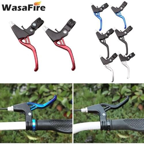 1 Pair Aluminum Alloy Bicycle Handle Brake Levers MTB Bike Brake Lever Handles Crank V-brake Cycling Parts Accessories