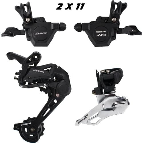 SENSAH Bicycle Bike 11 / 2x11 / 3x11 Speed Trigger Shifter Lever Rear Derailleurs For MTB Mountain RX11PRO Groupset