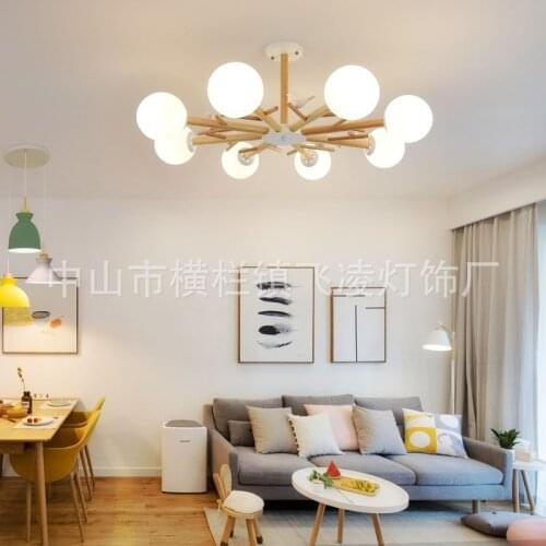 Nordic glass ball crystal chandelier lighting chandeliers ceiling living room decoration bedroom dining room