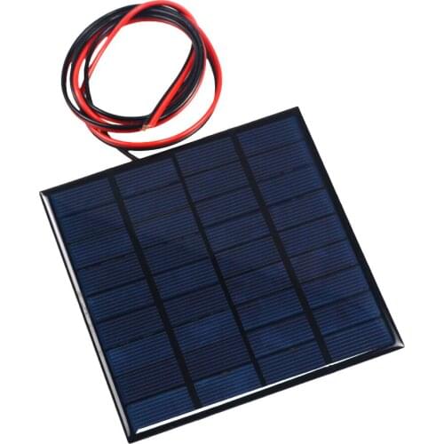 1PCS 9V 2W Solar Panel With 100CM Wire Mini Solar System DIY For Battery Cell Phone Charger