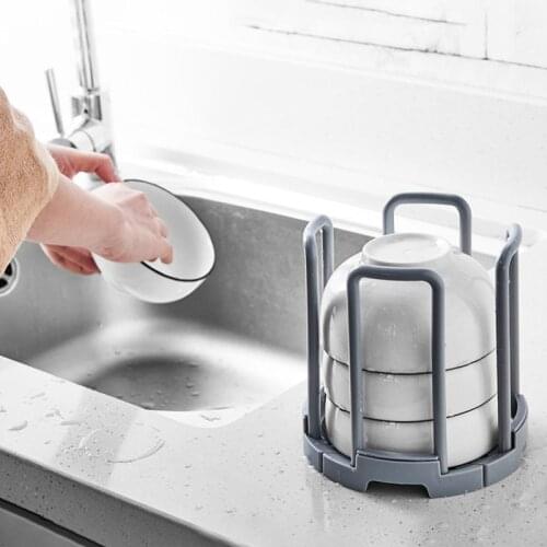 Telescopic Bowl Rack Organizers Storage Kitchen Sink Dish Drainer Plate Water Shelf Retractable Desktop Bowl Holder Stand