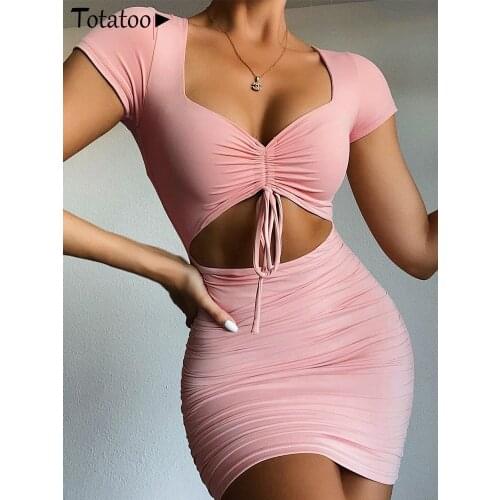 Totatoop Summer Short Sleeve Dresses