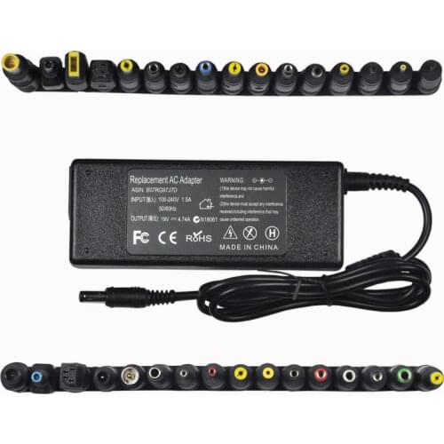 19V 4.74A 90W Universal Laptop Power Adapter Charger for Lenovo Asus Acer Dell HP Samsung Toshiba Laptop with 32 Connectors