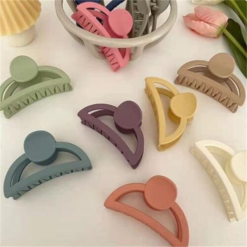 MeiLD Frosted Color Hairclip For Women Girl INS Cream Sweet Wild Candy Color Hairpin Girls Head Clip Plate Hair Accessories