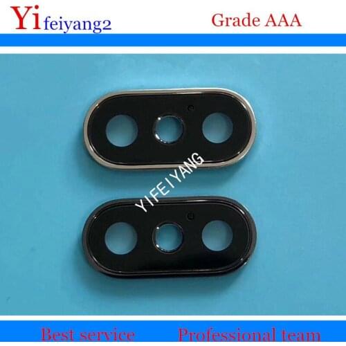 10pcs YIFEIYANG OEM New Rear Back Camera Glass Lens Ring Bezel Cover For iPhone X ten 10 Replacement Parts