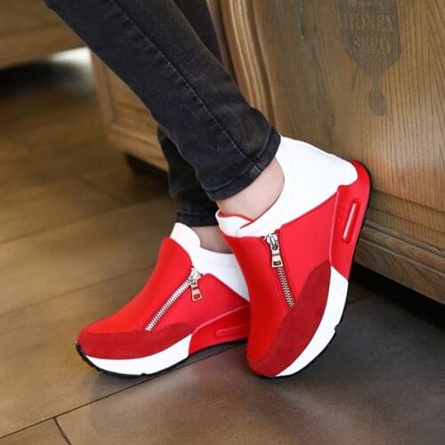 2020 New Women Casual Shoes Height Increasing Breathable Women Sneakers Flats Trainers Shoes Platform On Dropshipping