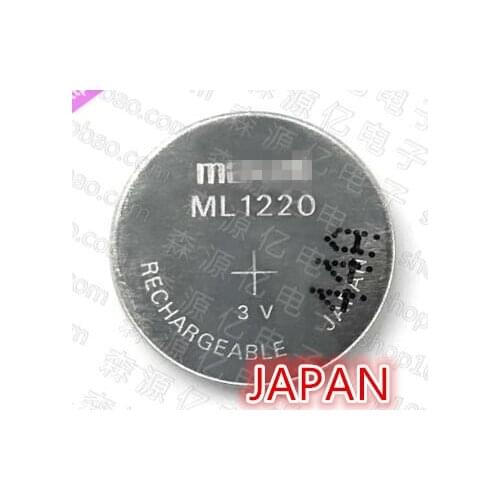 10PCS Japan original ML1220 3V battery 3V rechargeable button battery