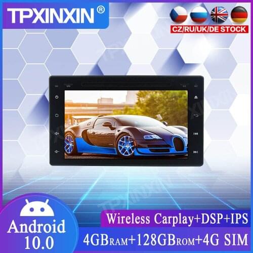 128G DSP Android 10.0 For Toyota Hilux 2016-2018 Car Multimedia Player GPS Navigation Headunit Radio Audio Stereo Tape Recorder