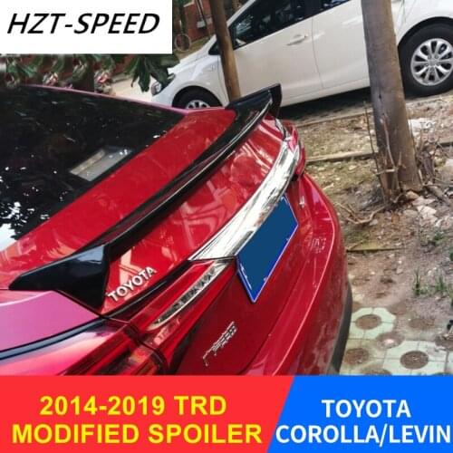 2014 - 2019 For TOYOTA COROLLA TRD Spoiler Modification Sports ABS Rear Spoiler for TOYOTA