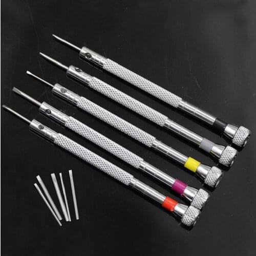Universal watch repair tool glasses/watch/computer slotted screwdriver changer screwdriver small screwdriver 5pcs