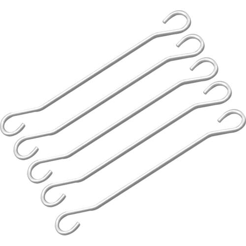 500PCS 0.8*5.6*45.4mm Double Hook Spring Extension Connection Adapter Conductive Wire Hook for DIY Technology Accessories