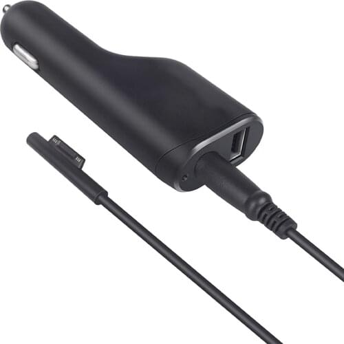 Car Charger Laptop Car Charger, 36W 12V 2.58A with USB Port Including Suitcase, Suitable for Surface