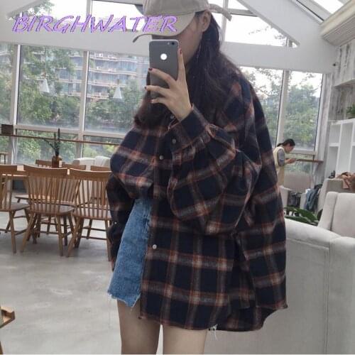 Женские фланелевые рубашки BIRGHWATER China At AliExpress