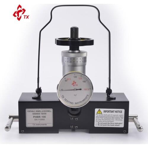 Brand TX PHBR-100 Portable Magnetic Type Brinell and Rockwell Hardness Tester Meter Durometer Mould Steel tubes pipes