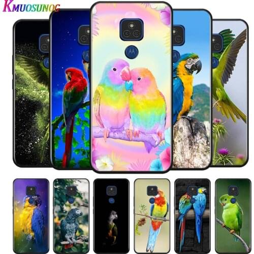 Parrot Bird Flying For Motorola G9 G8 G Stylus Power One Fusion Hyper Edge E7 E6 5G Plus Play Lite Phone Case
