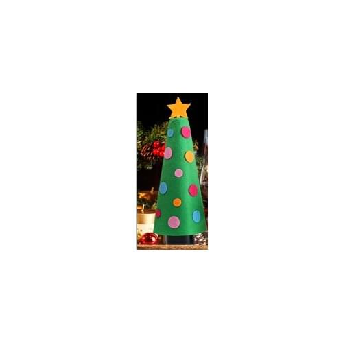 New Christmas Tree Shape Xmas Prop Bottle Cover Wine Christmas Party Decoration Dinner Craft Gift Set Hot