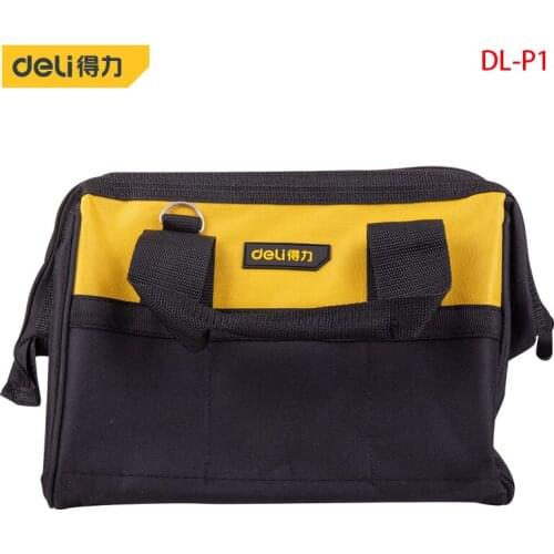 Deli 13-Inch Reinforced Tool Bag Electrician Bag Made Of 600D Polyester Cloth Durable, Strong Tool Storage Toolkit
