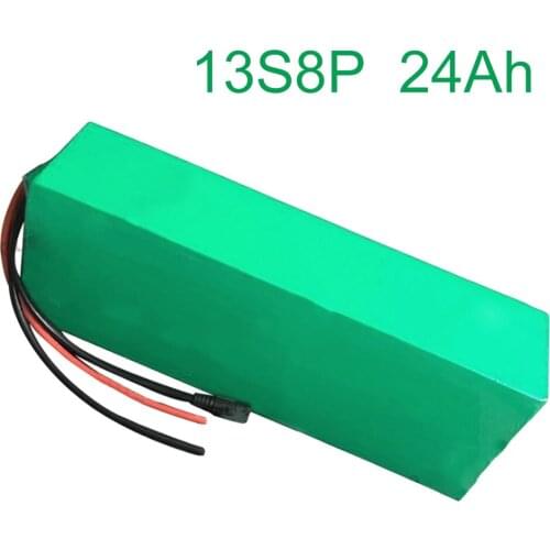 48V 24Ah 13S8P 18650 Li-ion Battery Pack E-Bike Ebike electric bicycle 300mm*130*80mm Accept customization