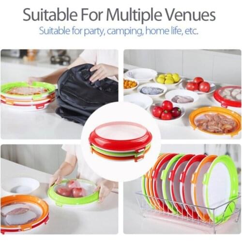 Food Preservation Tray Vacuum Seal Kitchen Refrigerator Storage Container Set Reusable for Long Food Preservation