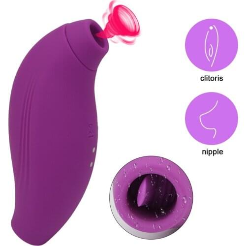 Blowjob Oral Nipple Licking Vibrator Clitoris Stimulator Clit Sucker Tongue Vibrator Vagina Massager Masturbator