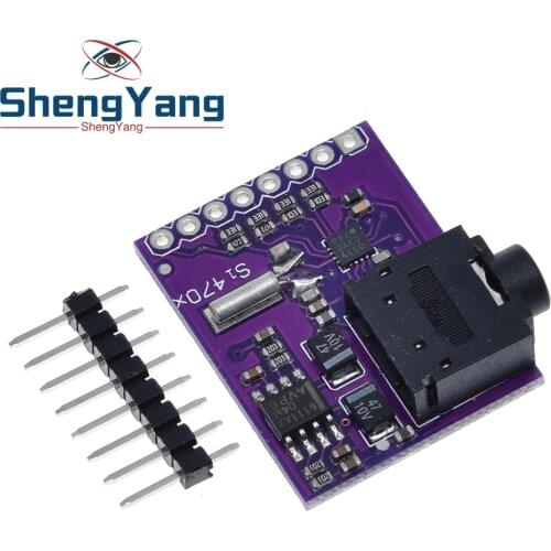 Si4703 RDS FM Radio Tuner Evaluation Breakout Module For Arduino AVR PIC ARM Radio Data Service Filtering Carrier Module