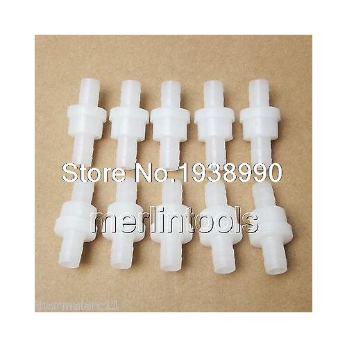 12 pcs Non-Return White Plastic Air Pump Ozone One Way Check Valve For Aquarium