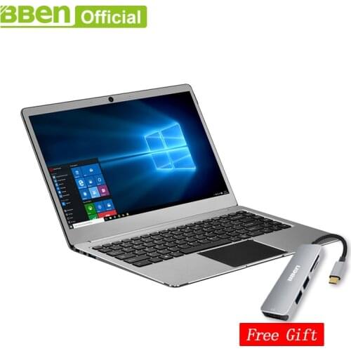 Bben N14W 14.1" Notebook Pro Win10 N3450 4GB RAM 64GB Emmc 128 SSD Intel Apollo Lake quad Cores wifi usb3.0 type-c