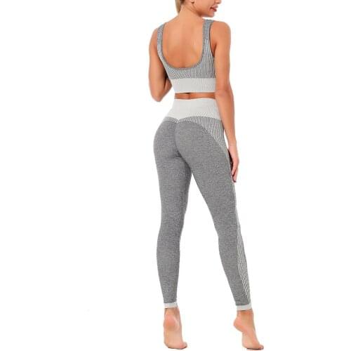 2021 New Gym Set Sports Wear For Women Workout Clothes For Women Sports Bra And Leggings Set Gym Clothing Athletic Yoga Set