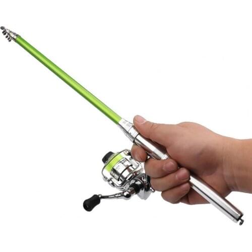 1pc Portable Hand Sea Fishing Rod Ice Fishing Road Mini Detachable Telescopic Ice Raft Fish Pole Fishing Tools Accessories