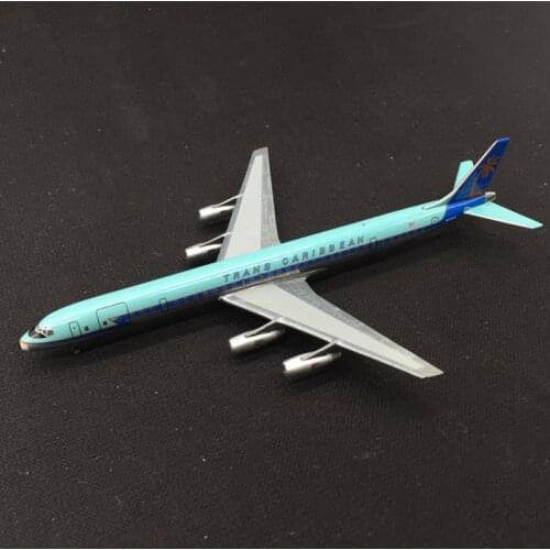 About 13CM 1:500 Scale DC-8 Trans Carbbean Airlines DC8 Plane Model Diecast Alloy Aircraft Planes Model Airplanes Model Toy