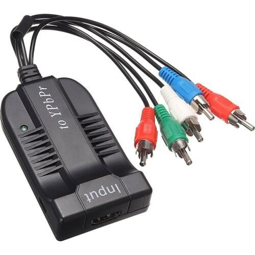 Professional HDMI-compatible to Component Video 5RCA RGB YPbPr Video + R/L 1080P HDMI-compatible Audio Converter Adapter For PS4
