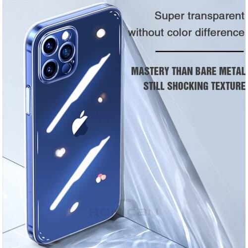 Lens Full Protection Phone Case For iPhone 11 12 Pro Max XR Clear Silicone Case For iPhone X Xs Max 7 8 Plus 12 Mini Back Cover