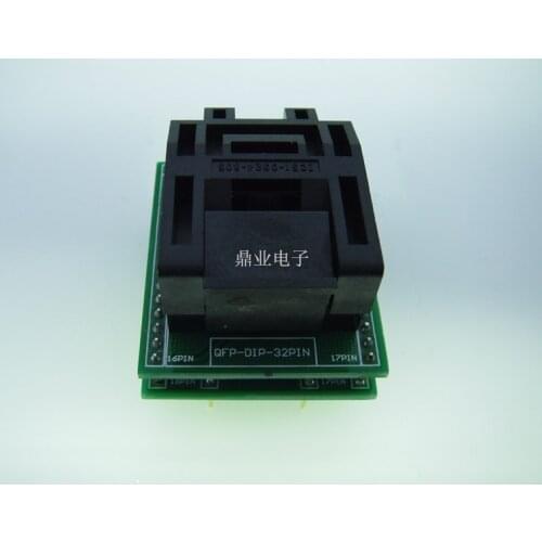 Clamshell LQFP32/DIP QFP32 IC51-0324-805 spacing 0.5mm IC Burning seat Adapter testing seat Test Socket test bench in stock