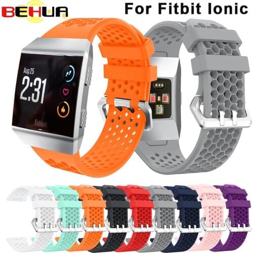 Band for fitbit ionic Soft Silicone Replacement Sport Band Strap For Fitbit Ionic Smart Fitness Watch band sport High Quality