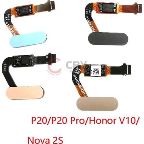 Home Button Fingerprint Touch ID Sensor Connector Flex Cable For Huawei Mate 10 P20/P20 Pro/Honor V10/Nova 2S Connector Ribbon