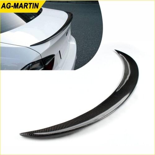 Carbon fiber P style rear spoiler wing auto back boot lip spoiler wing car rear trunk spoiler for BMW 3 series E90 2005-2012
