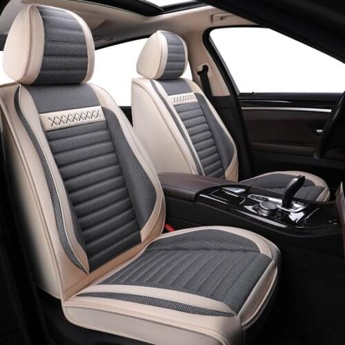 ZHOUSHENGLEE Universal Flax Car Seat covers for DS all models DS-5 DS-6 DS-5LS auto accessories car styling auto cushion protect