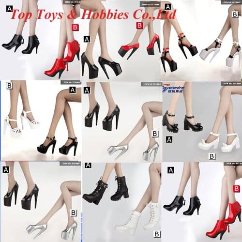 1/6 TCT-003-011 high-heeled boots sandals medium tube womens boots various colors 12-inch womens dolls are available in stock