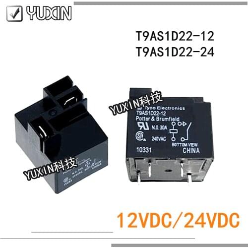 10PCS/LOT 100%Original&New Relay 9AS1D22-12 12VDC 9AS1D22-24 24VDC 9AS1D22 24 24V 9AS1D22-12-12V 4PIN 30A