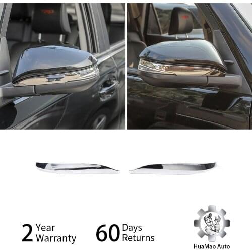 For Toyota 4Runner 2017 2018 2019 Auto Rearview Mirror Strip Trim Decorative 2pcs