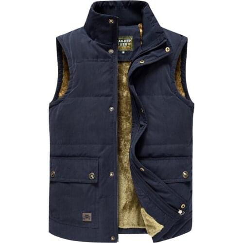 2020 Winter Trekking Hiking Vest Men Jacket Sleeveless Coat Men Warm Jacket Jeep Vest Coat Fleece Army Green Waistcoat