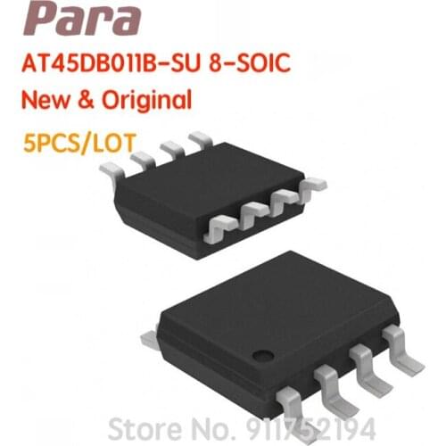 5PCS/LOT AT45DB011B-SU IC FLASH 1MBIT SPI 20MHZ 8SOIC flash memory chip new original sop-8