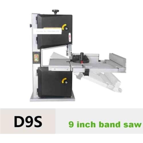9 Inch Band Saw Machine D9S Multifunctional Woodworking Band-Sawing Machine Household Curve Saw Work Table Saws 220V 500W 15m/s