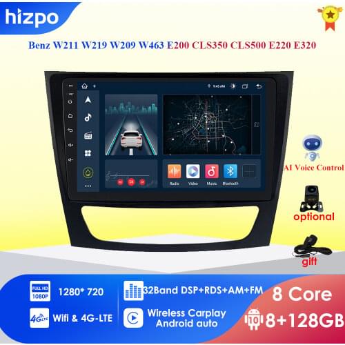 2.5D Screen Android 10 Car Multimedia Player for Mercedes/Benz W209 W463 W219 W211 Stereo Radio head Unit 4GWIFI BT TPMS DAB DTV