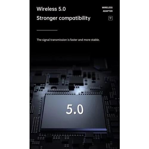 Bluetooth 5.0 Transmitter and Receiver, LCD Display 5-in-1 Wireless Bluetooth Adapter, 3.5mm Audio Adapter for TV Car Stereo