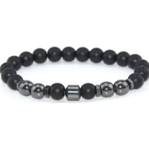 8mm bohemian multicolor Agate beads Chakra Healing Reiki Buddha Yoga Bracelet elastic adjustable Volcanic Stone Bangles etr2